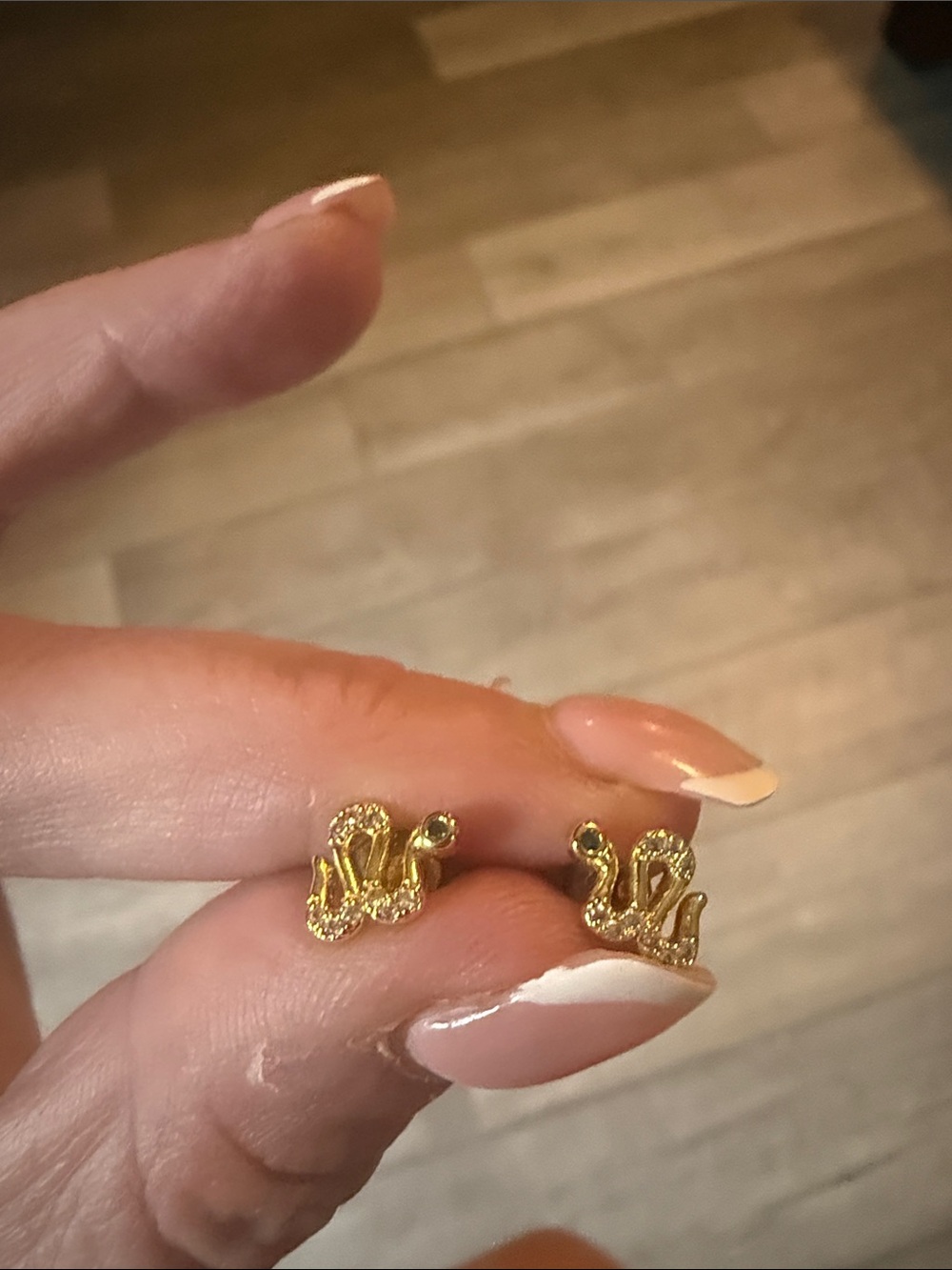 NEW Uncommon James snake stud earrings